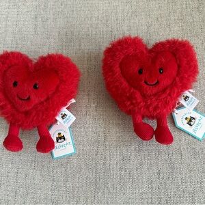 Jellycat Retired Amuseable Beatie heart (2 available)